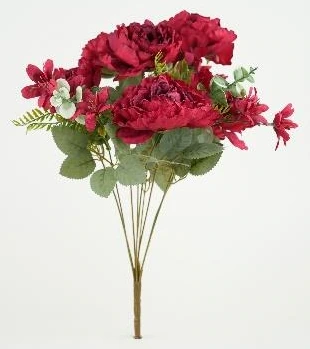 Wilted Close Peony Bunches x9